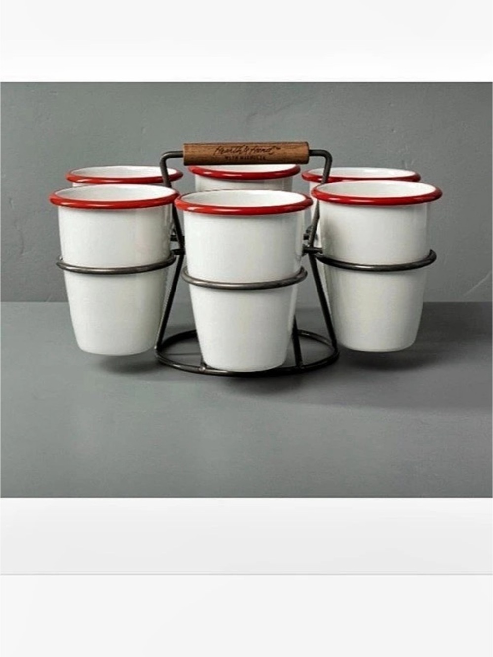 Hearth & Hand with Magnolia Cocoa Caddy Set White & Red